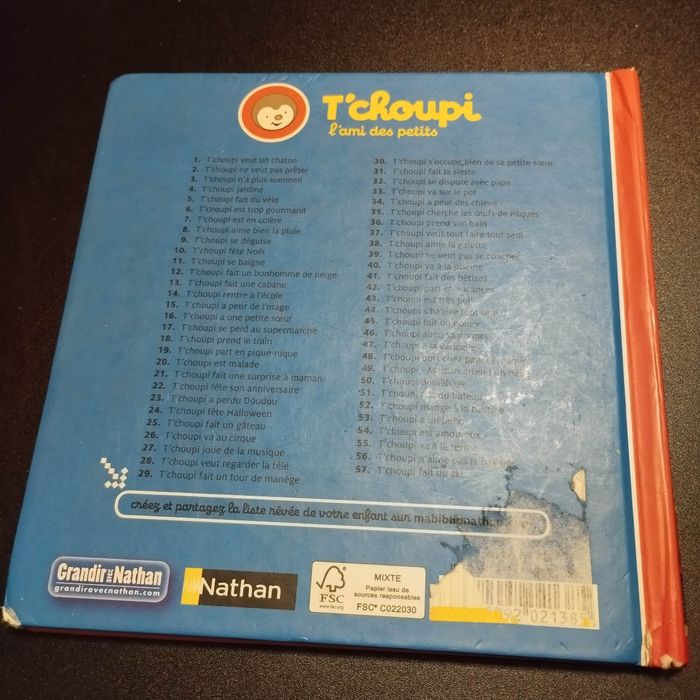 Livre enfant Nathan T'choupi a perdu doudou - photo numéro 2