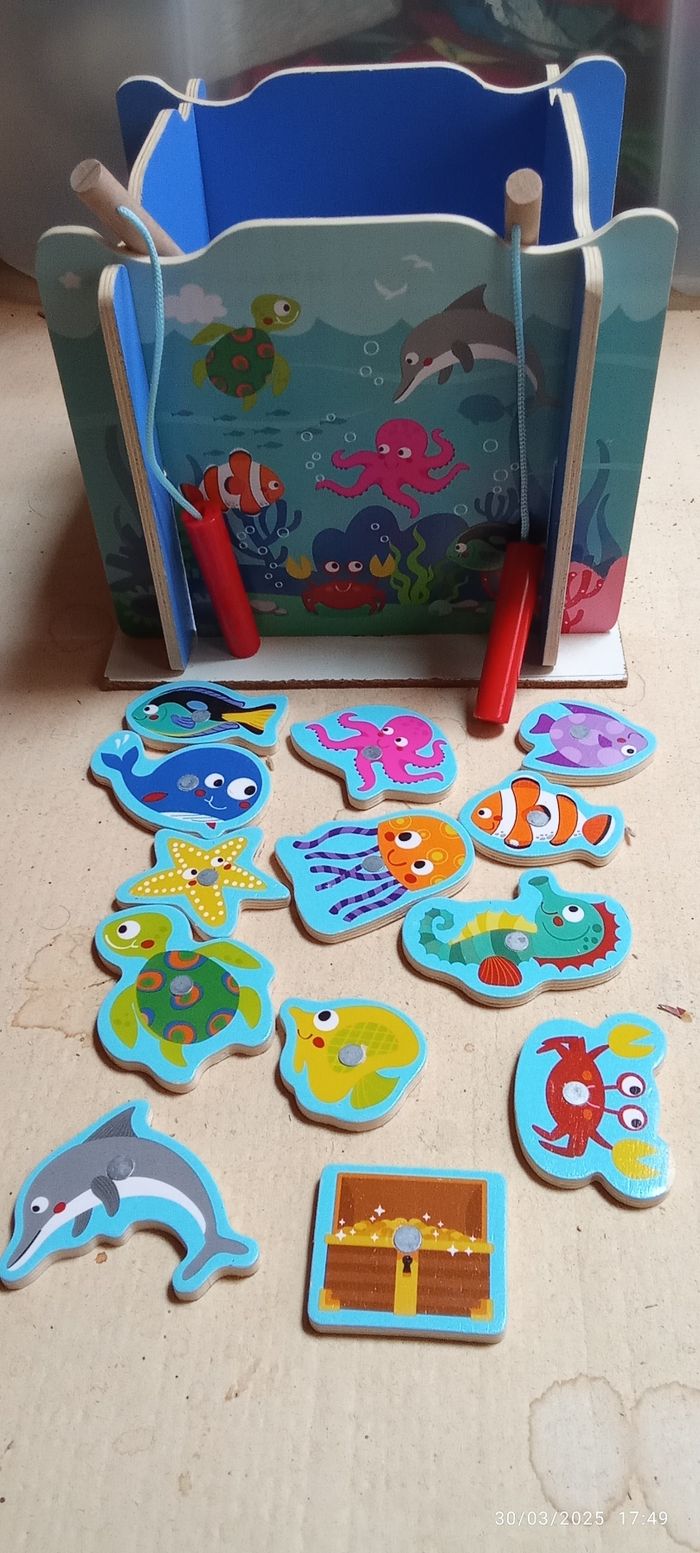 2 jeux de pêche en bois - photo numéro 3