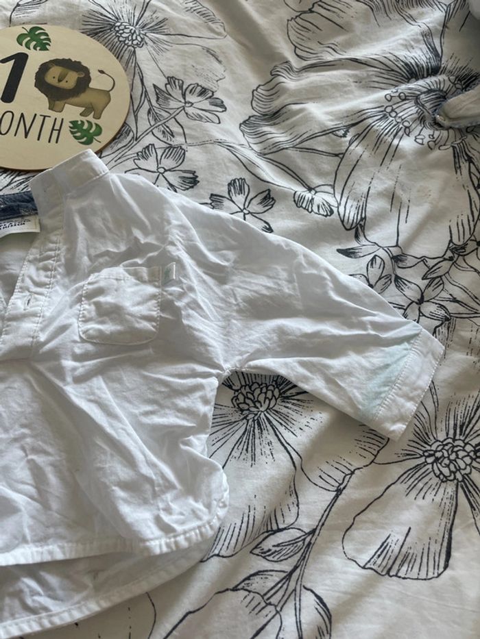 Chemise cérémonie bébé garçon blanche tape à l’œil 1 mois - photo numéro 5