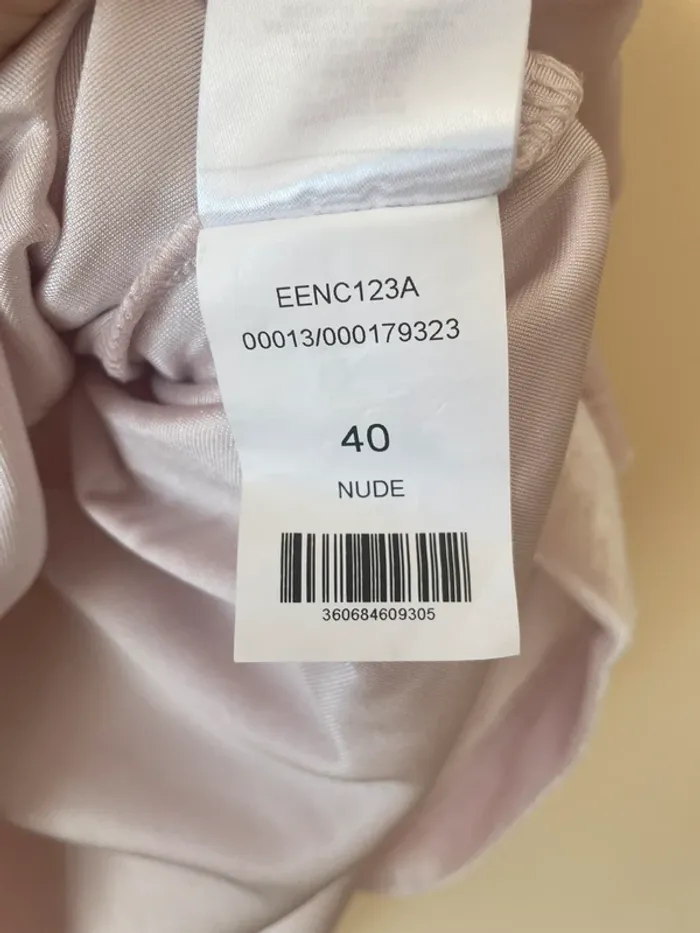 Top rose pale velours - photo numéro 4