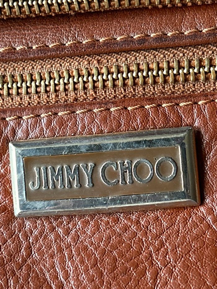 Sac marron bandoulière cuir Jimmy Choo - photo numéro 3