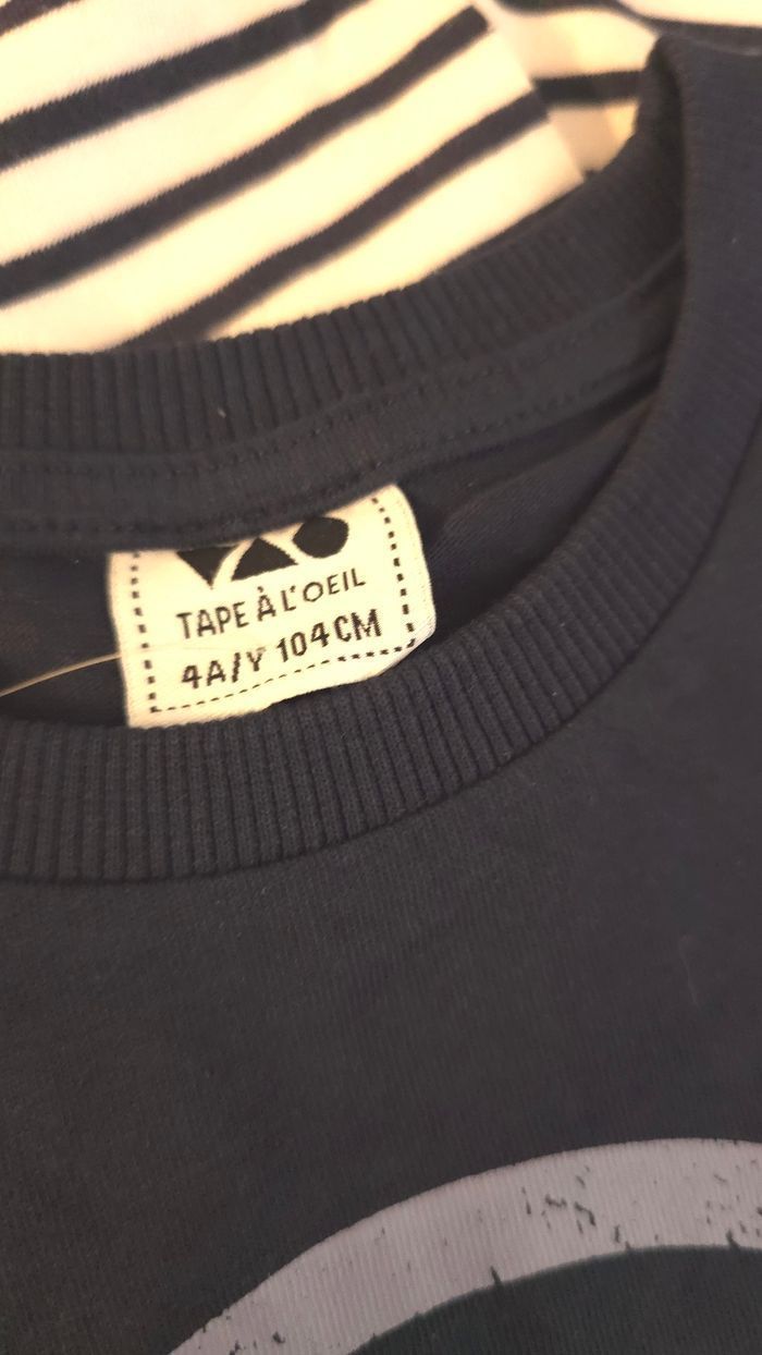 (Neufs non portés) 🏷🤩😍💙SUPERBE  Lot Tee-shirts ml 4 ans garçon 💙😍🤩 - photo numéro 6