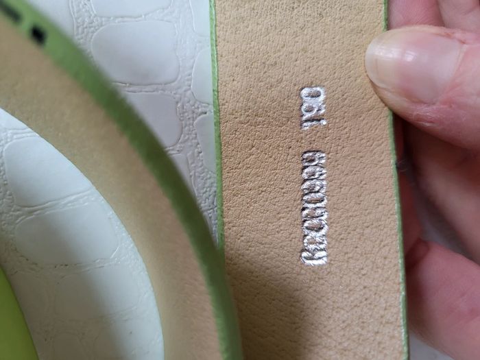 Ceinture verte pomme - photo numéro 3