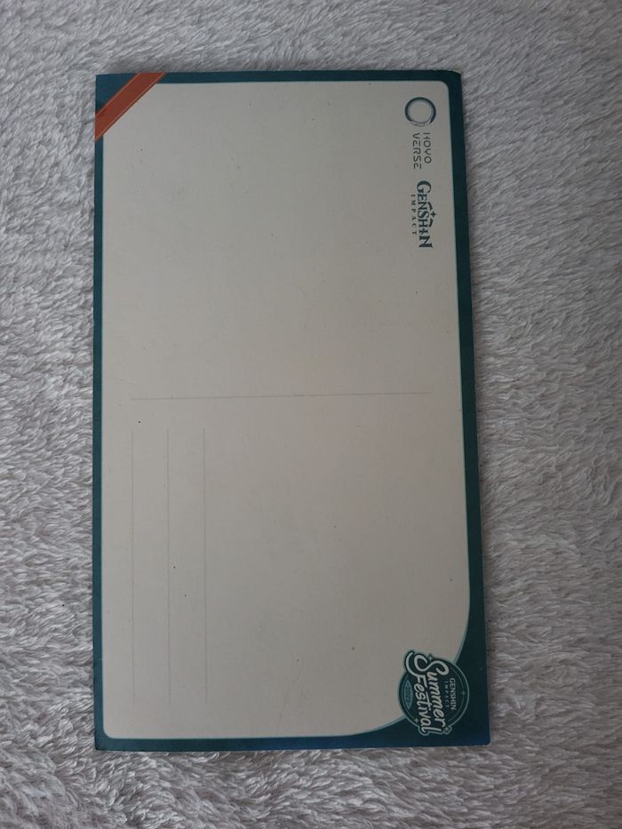 Lot de carte Genshin Impact - summer festival - miHoYo - Hoyoverse - photo numéro 7