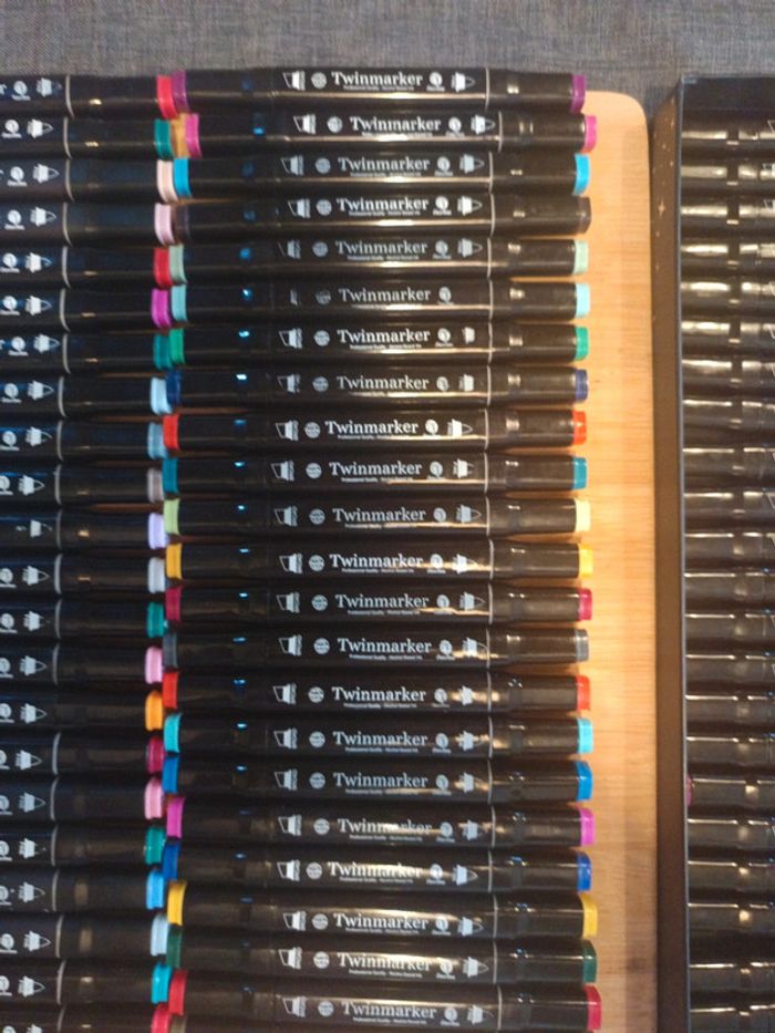 Lot de 69 feutres comme neuf Twinmarker - photo numéro 7