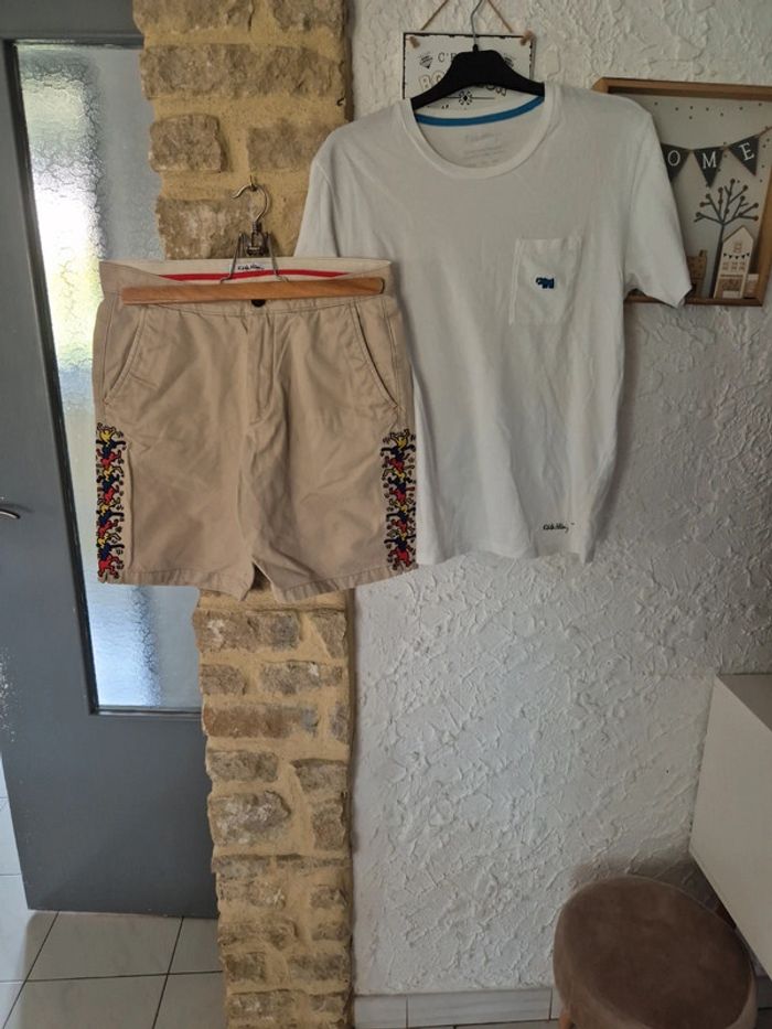 Ensemble original Tee-shirt et short Keith Haring taille S