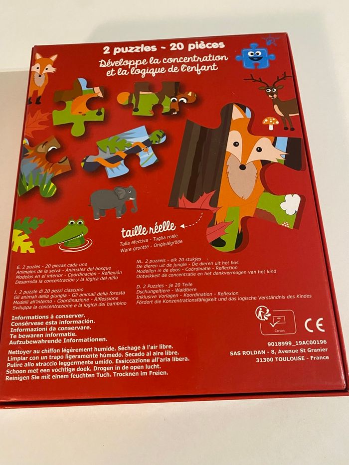 Deux Puzzles 20 pièces - photo numéro 2