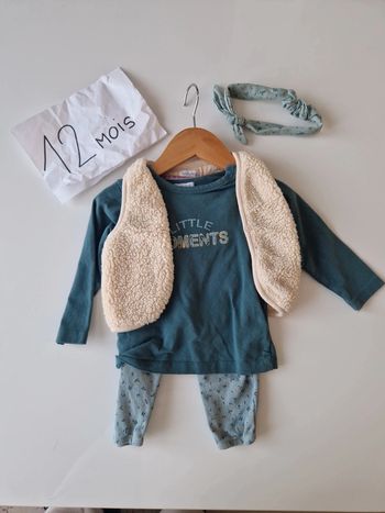 Ensemble 4 pièces kiabi 12 mois