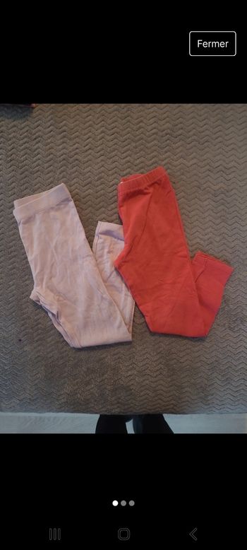 Lot leggings filles 5 ans