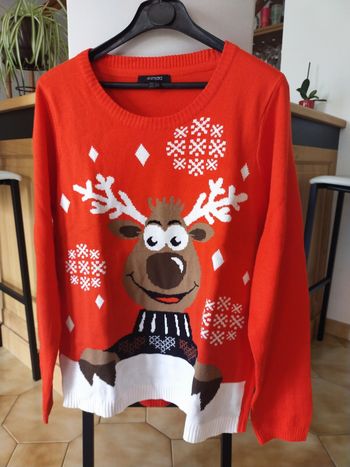 Pull Noël (tête de cerf)