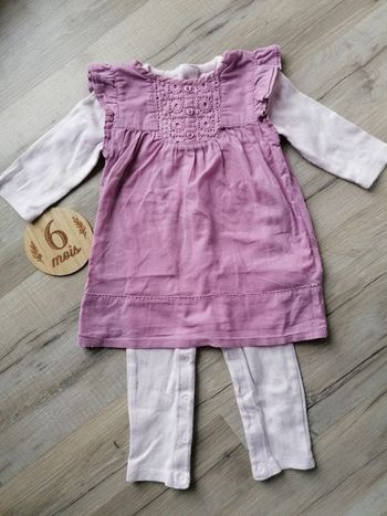 Robe combi 6 mois fille