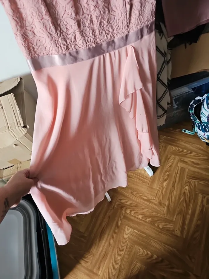 Robe de cocktail rose t44 curve - photo numéro 2