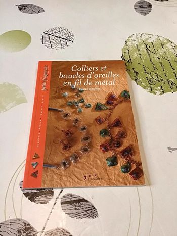Livre créatif colliers  et boucles d’oreilles en fils de métal