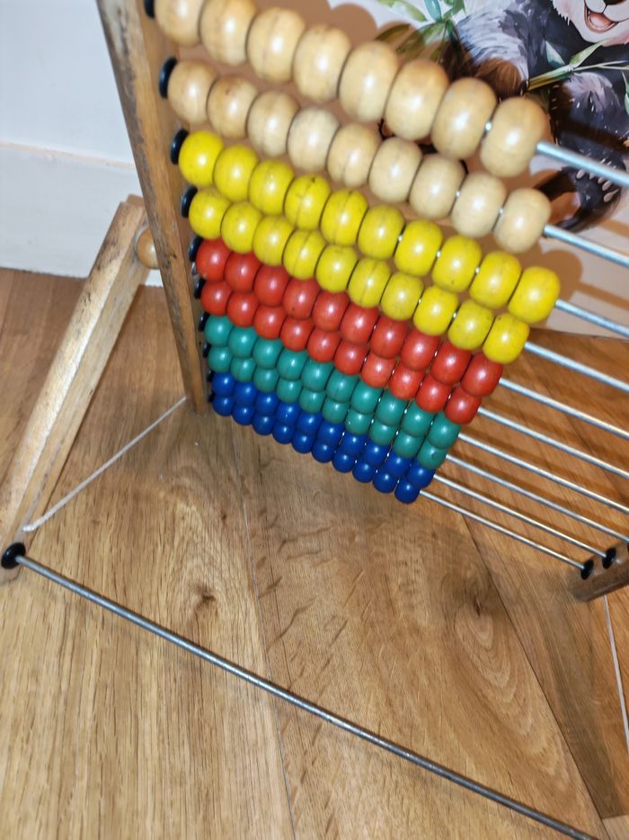 Boulier chinois. Règle à calcul en bois - photo numéro 5