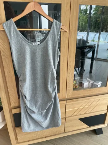 Robe de grossesse grise