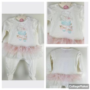 Pyjama coton avec tulle 6 mois baby biscotti