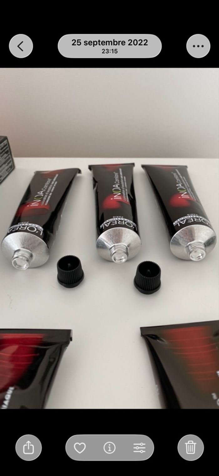 Lot tubes de coloration cheveux Inoa 6,64 - photo numéro 6