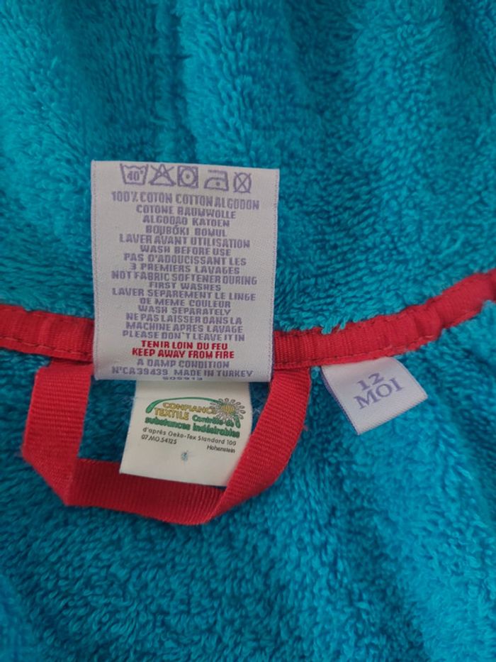 Peignoir Carré Blanc taille 12 mois - photo numéro 5