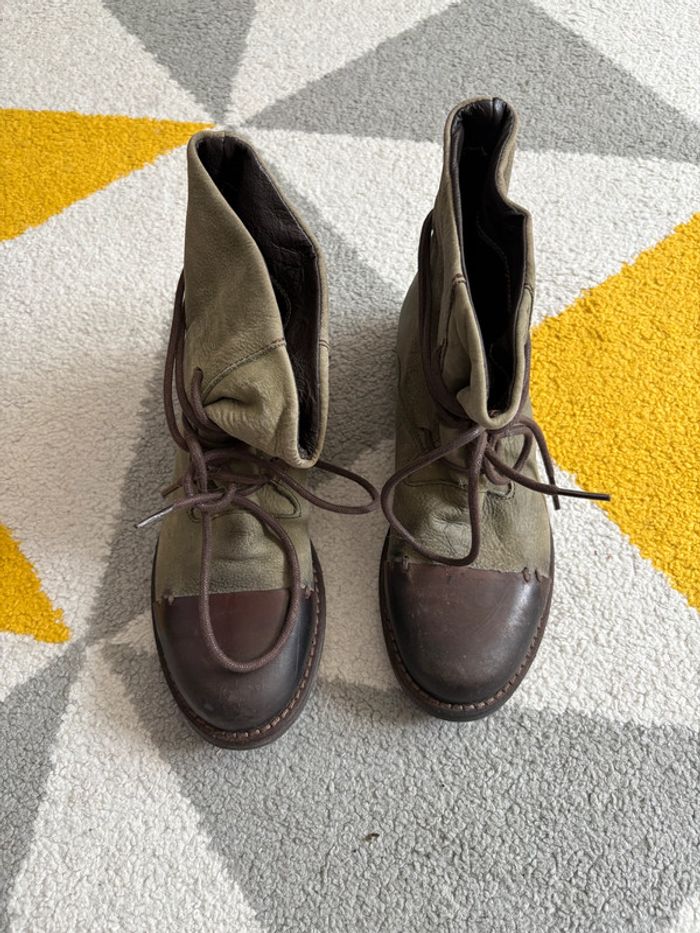 Bottines en cuir Kobra Taille 36 - photo numéro 2