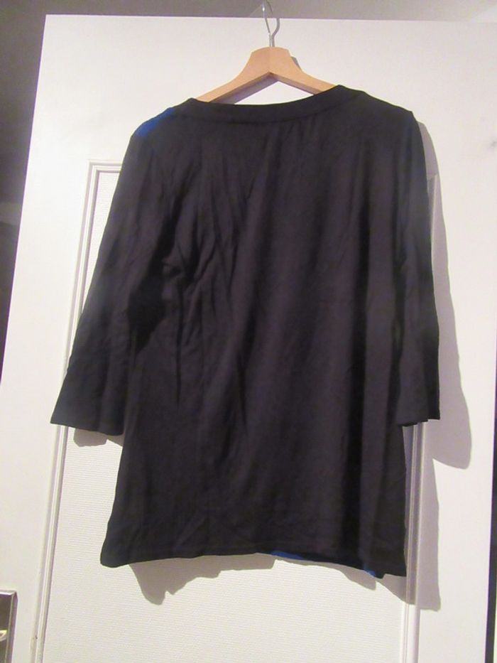Tunique blanc et bleu brillant, noir taille 4 Sans Marque - photo numéro 2