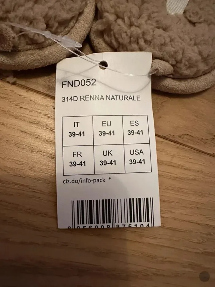 Pantoufles chaussons neuves taill 39-41 - photo numéro 3