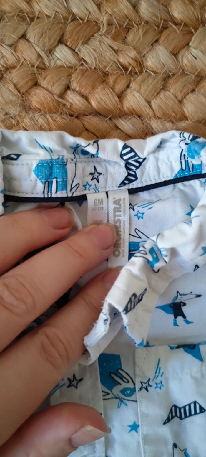 Chemise manches courtes 6 mois - photo numéro 2