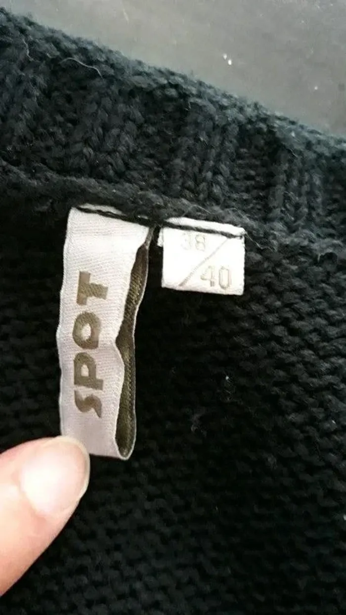 Robe pull noir - photo numéro 3