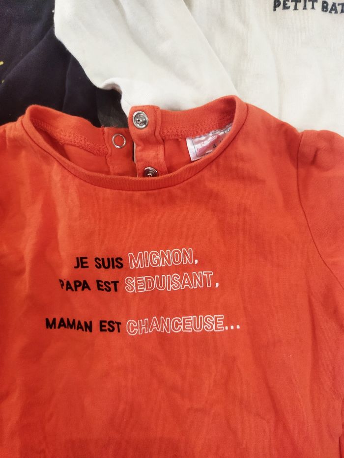 Lot de trois t shirts à manches longues 18 mois - photo numéro 2