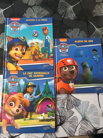 Lot 3 livres pat patrouille