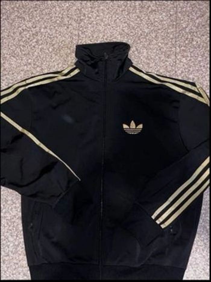 Veste Adidas originals noire et dorée - photo numéro 2