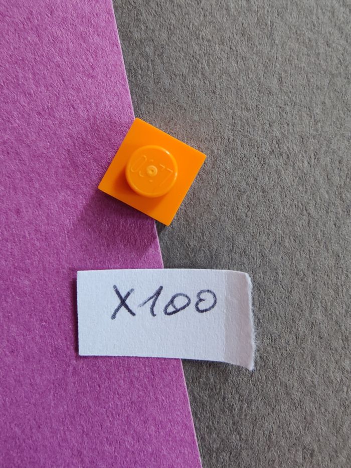 🟧50 plaques orange 1x1 LEGO - Excellent état 🌟 - Envoi rapide 🚚💨