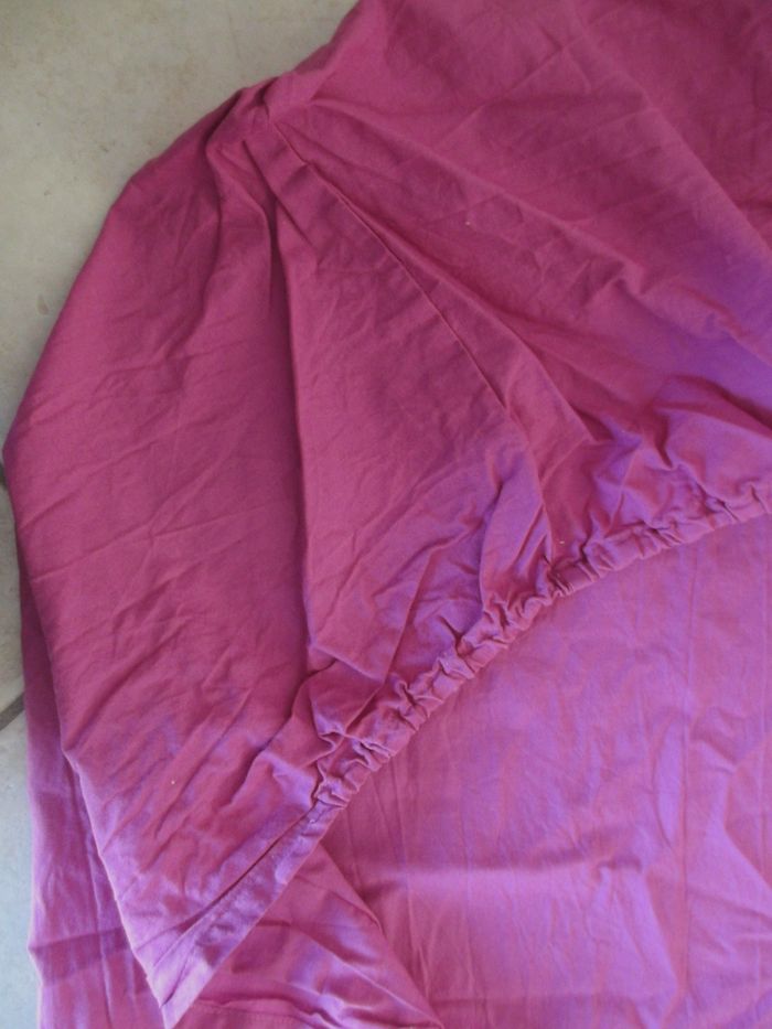 Drap housse lilas Colombine (Blancheporte) 90 x 190 cm - photo numéro 2