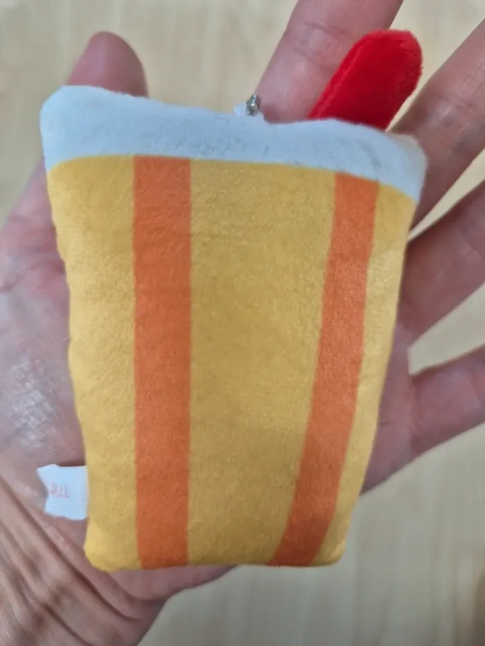 Porte-clés peluche Tsuburana Hitomi "Fast Food" : Soda - photo numéro 3