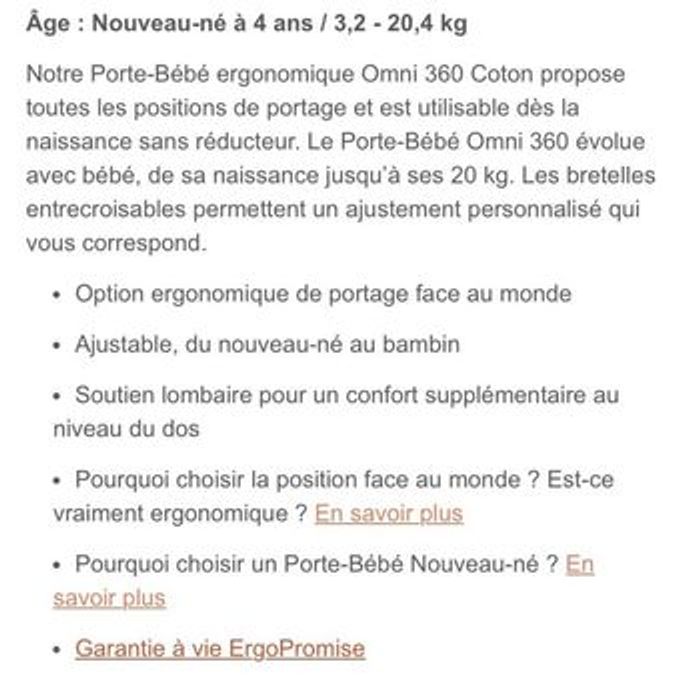 Porte bébé Omni Ergobaby 360 édition limitée - photo numéro 2