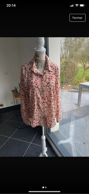 Chemisier fleuri femme taille S