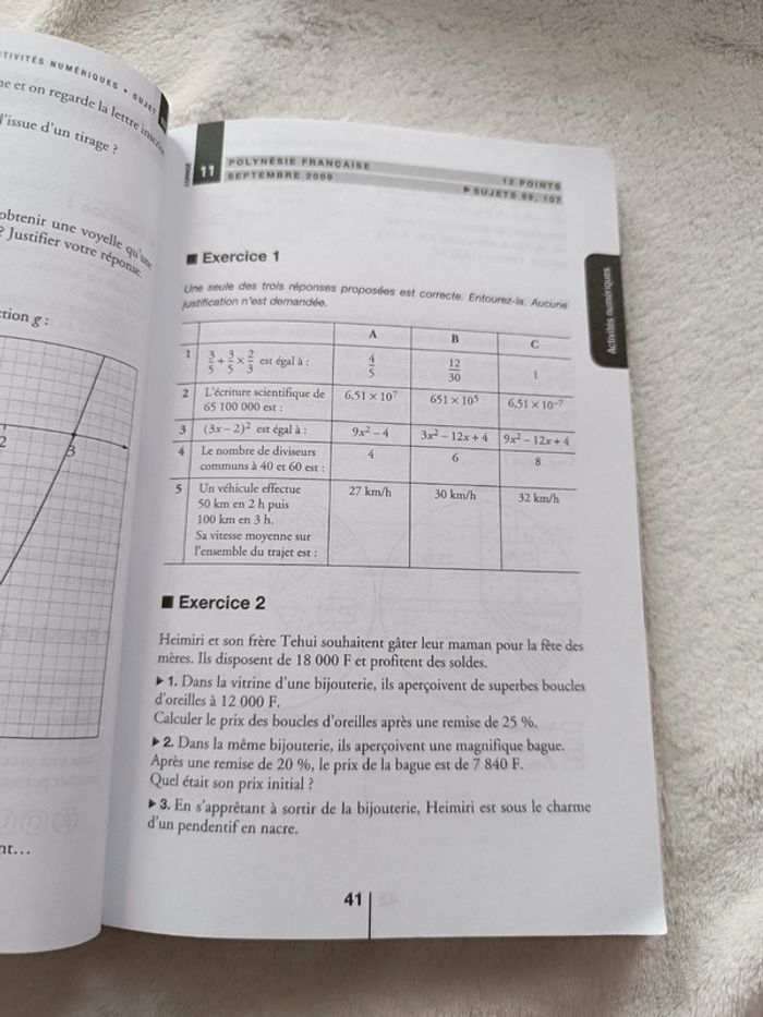 Livre Annabrevet Mathématiques 3eme _ Hatier - photo numéro 10