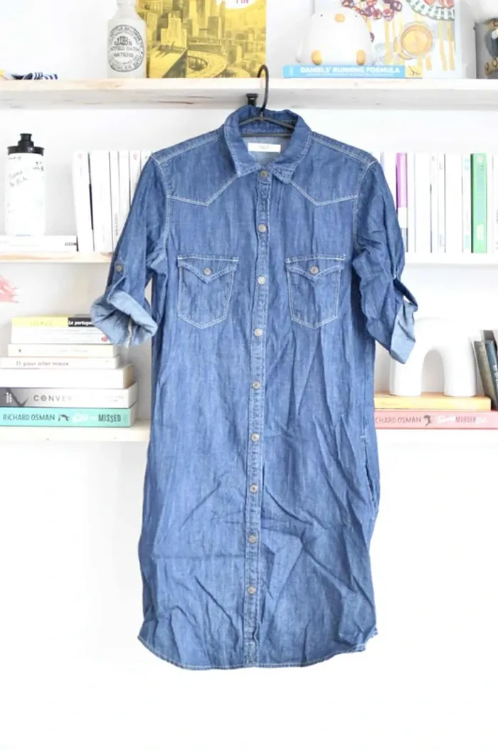 Robe Mango Jean en taille S (=36) - Bon état - photo numéro 3