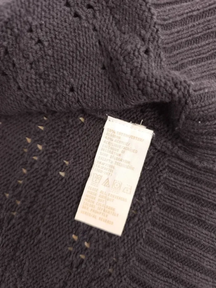 Joli sweat capuche femme 3XL Tommy Hilfiger marine excellent état sauf motif abîmé épaule droite - photo numéro 7