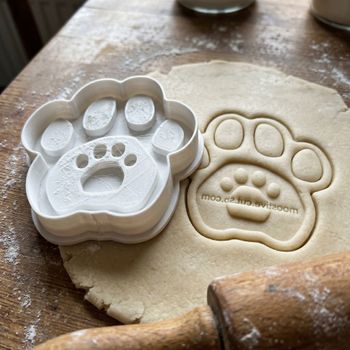 Emporte-pièce Empreinte Patte Chien Chat - Découpoir Biscuits Sablés Pâte à Sucre