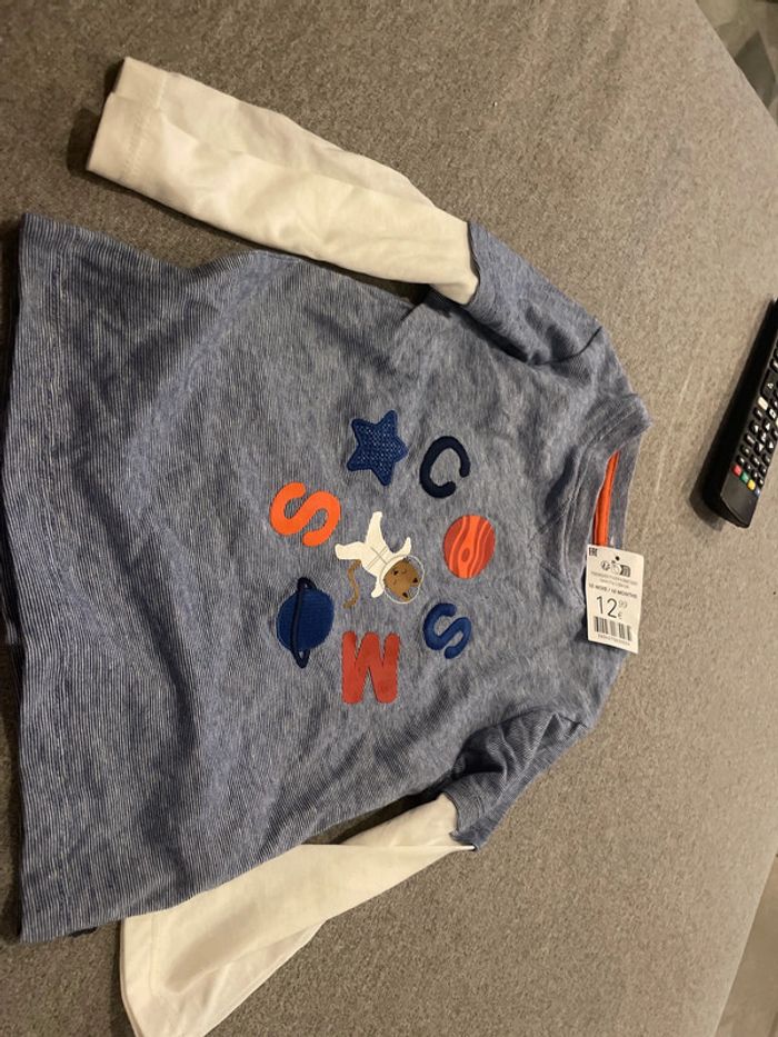 Tee shirt manche longue okaidi