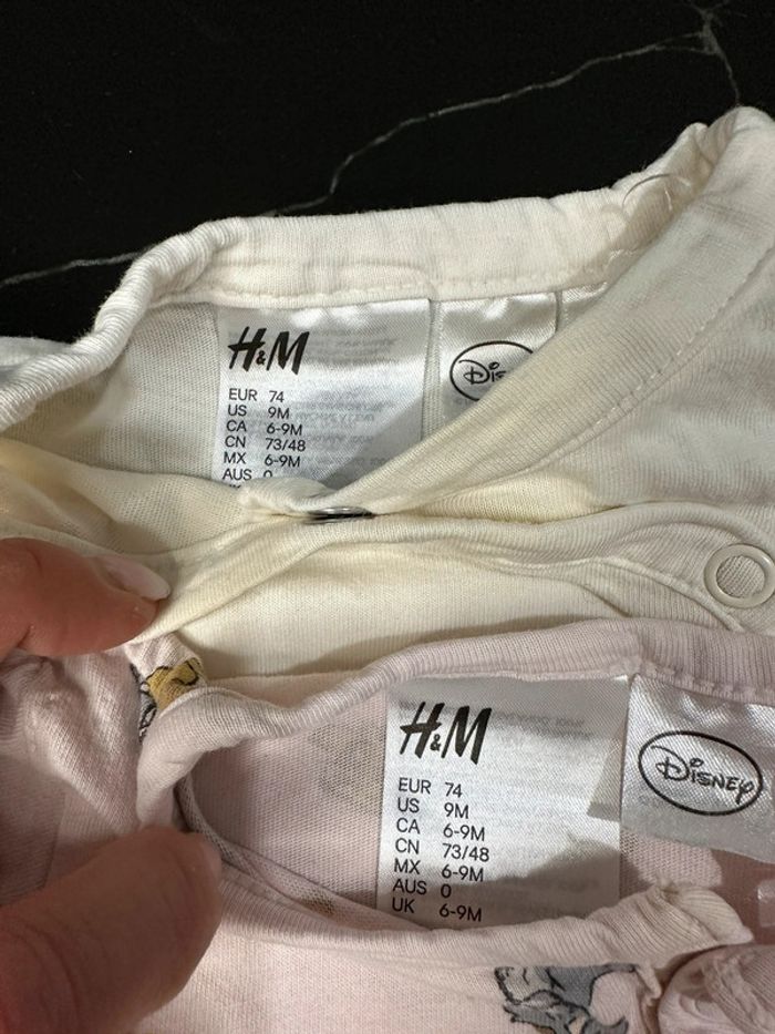 Lot de 2 pyjamas/grenouillères Disney La belle et le Clochard - photo numéro 5