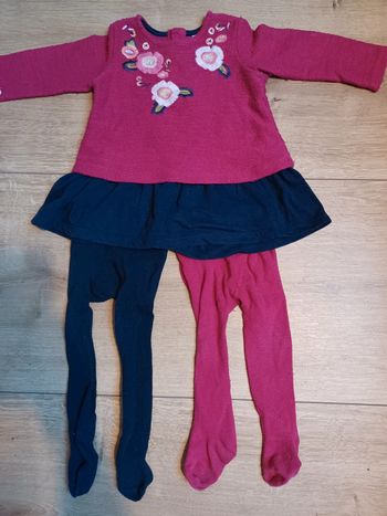 Robe avec collants 12 mois