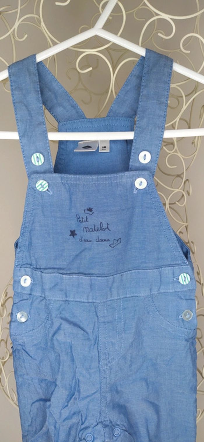 Salopette bleu 6 mois - photo numéro 2