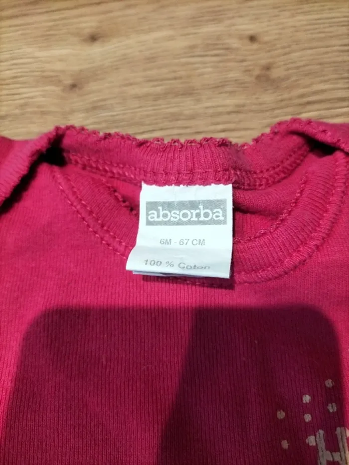 Lot de 4 bodys 6 mois absorba - photo numéro 6