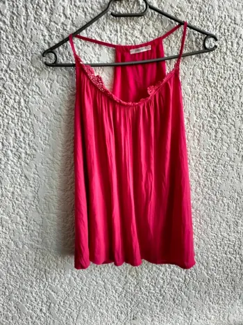 Top sans manche rose Promod T 38