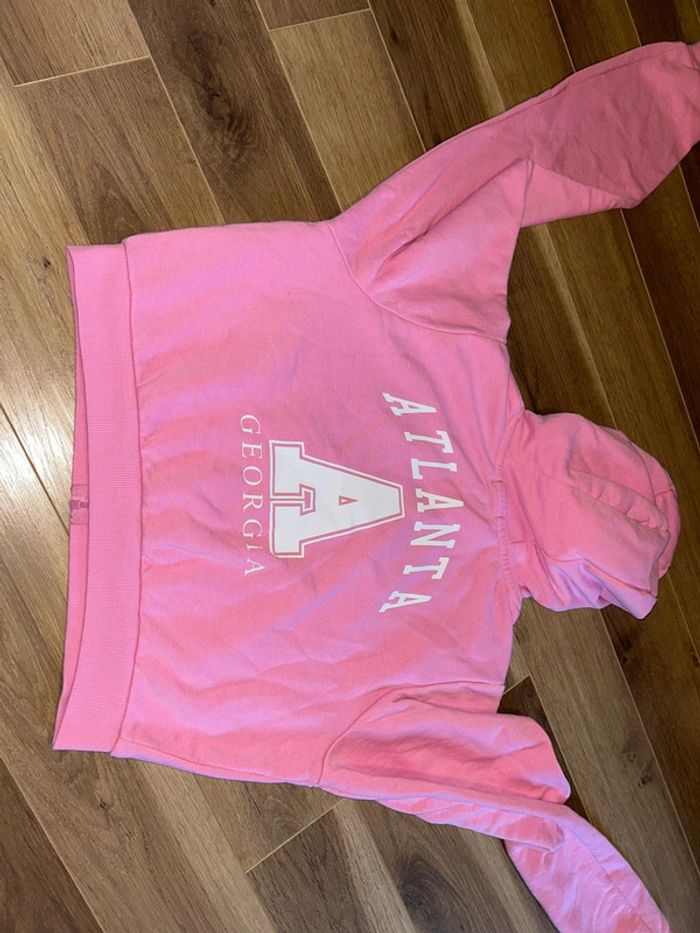 Veste à capuche rose fluo Atlanta Primark - photo numéro 3