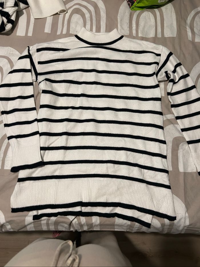 Pull marinière de maternité