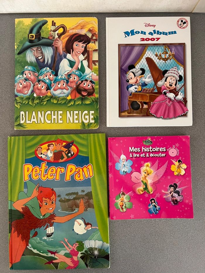 Lot de 12 livres Disney princesse / Peter pan / blanche neige / nemo / barbie - photo numéro 3