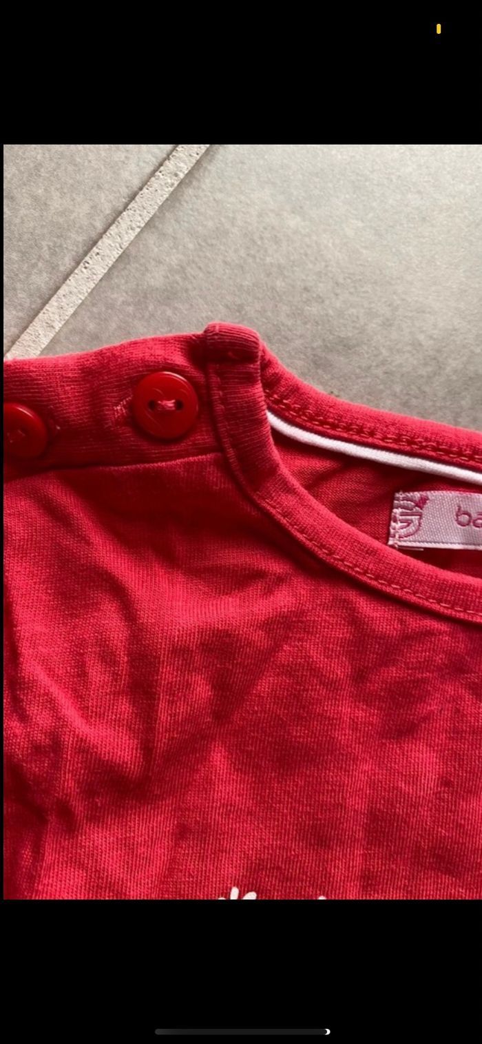 Tee shirt manches longues Coeur Neuf 18 mois - photo numéro 7