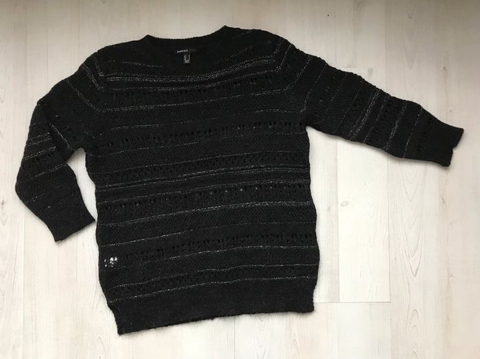 Pull ras du coup en maille ajourée - photo numéro 5